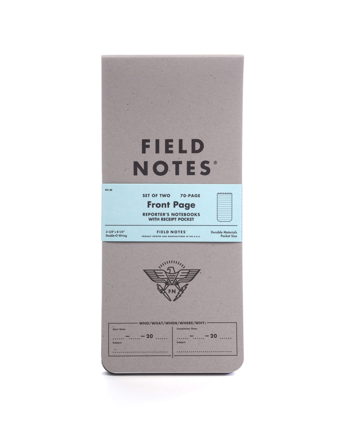 Field Notes 'Front Page' Reporter's Notebook 2 Pack
