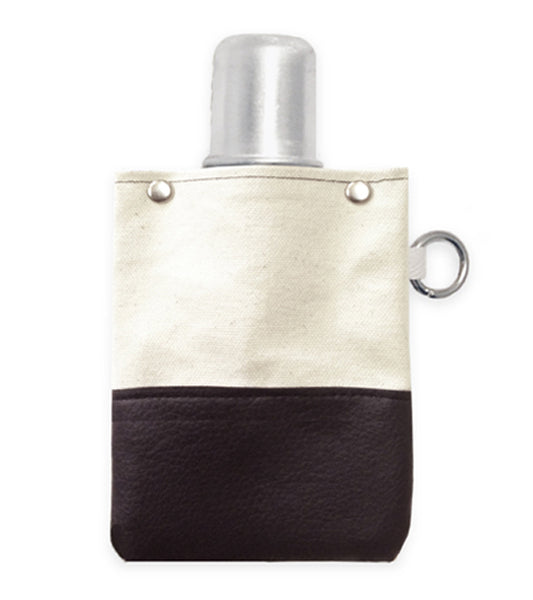Canvas Canteen - Black - Flask Front